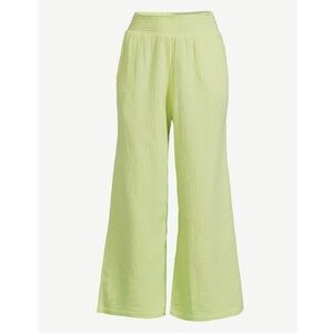 Joyspun Green Wide Leg Gauzy Pants